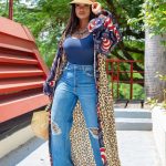 LEOPARD X ANKARA KIMONO